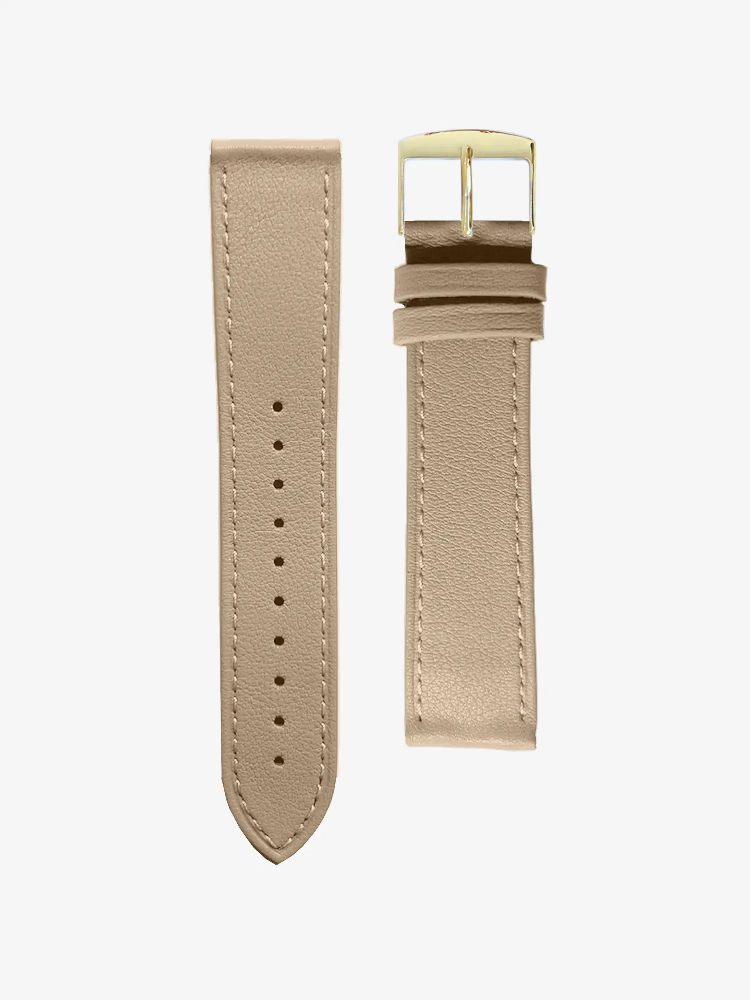 BRACELET CUIR - BEIGE SABLE SURPIQUÉ - Image 4