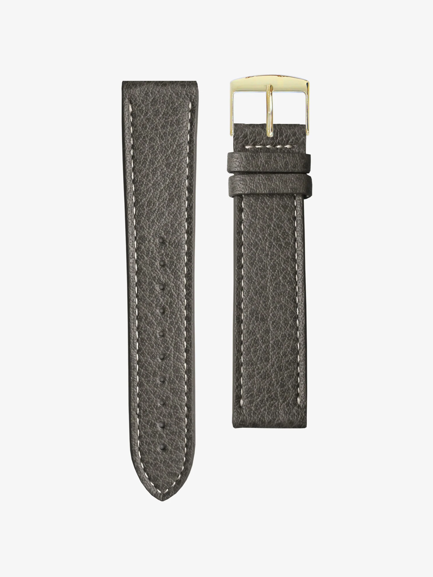 BRACELET CUIR - GRIS ARDOISE SURPIQUÉ - Image 3