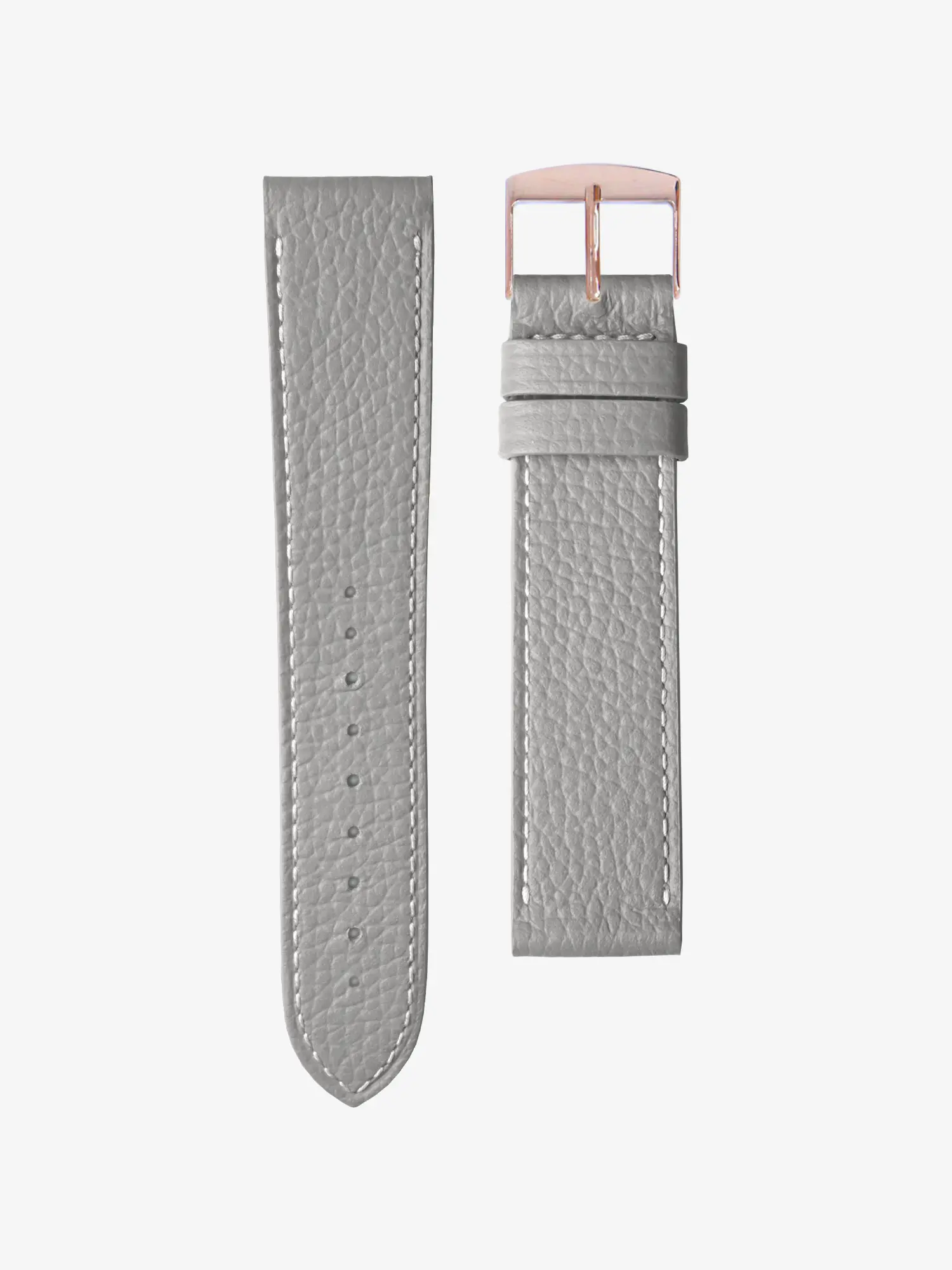BRACELET CUIR - GRIS PERLE SURPIQUÉ - Image 4
