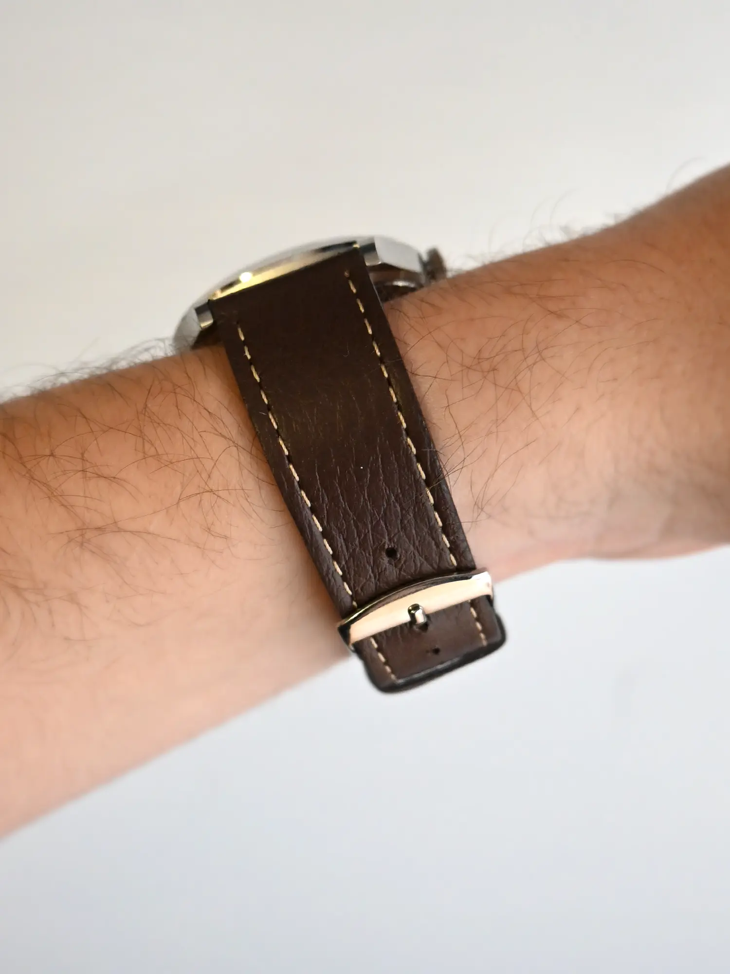 BRACELET CUIR - MARRON CHOCOLAT GRAINÉ - Image 2