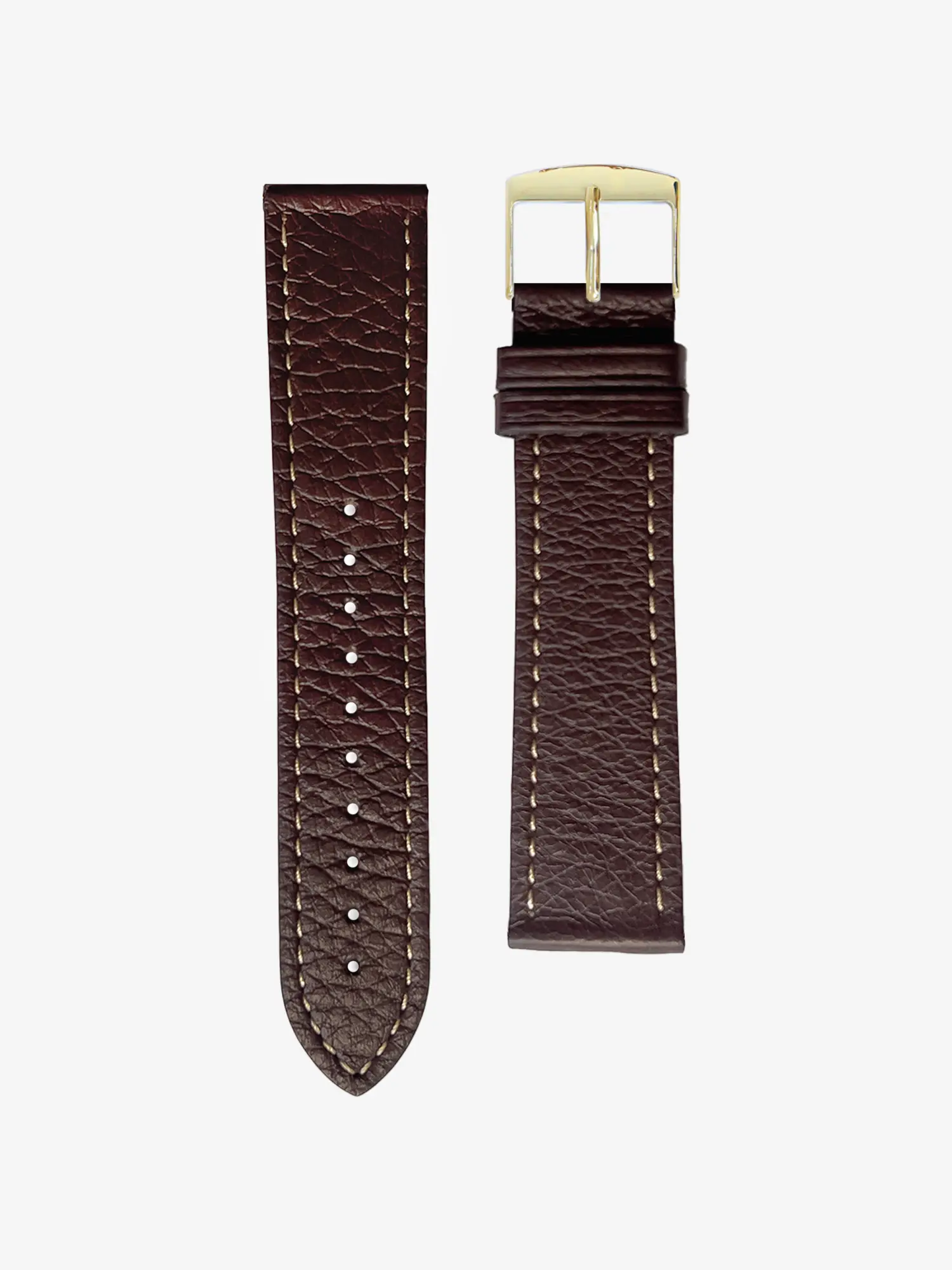 BRACELET CUIR - MARRON CHOCOLAT GRAINÉ - Image 3