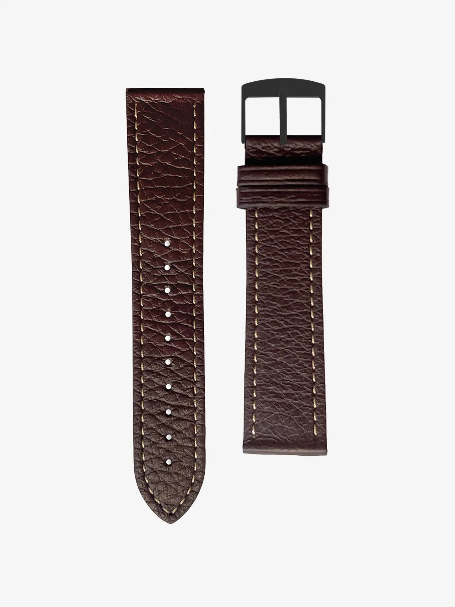 BRACELET CUIR - MARRON CHOCOLAT GRAINÉ - Image 5
