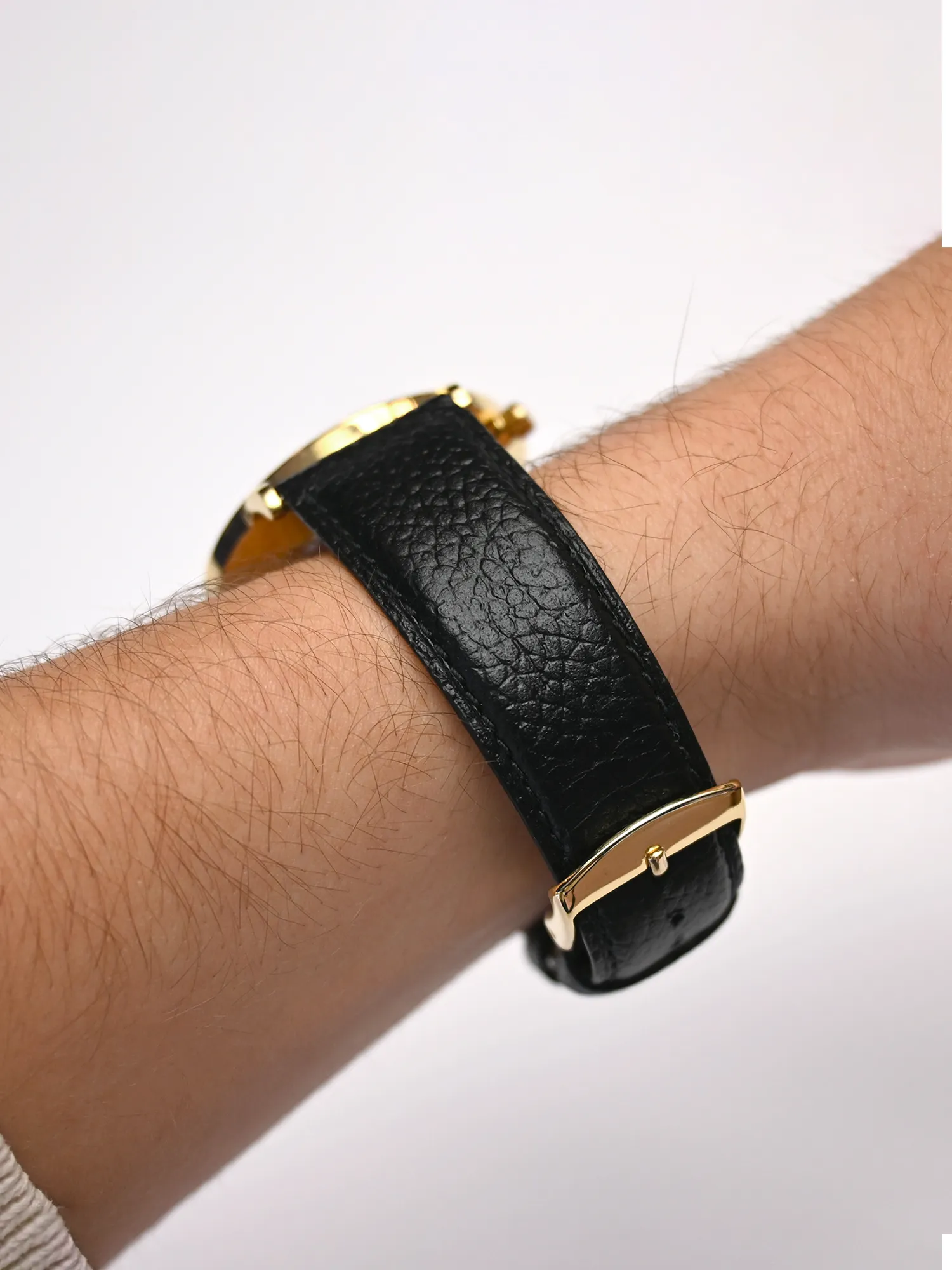 BRACELET CUIR - NOIR RÉGLISSE GRAINÉ - Image 2