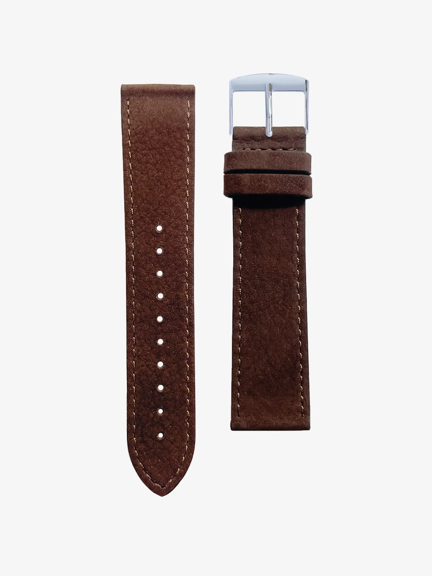 BRACELET CUIR - NUBUCK CHOCOLAT