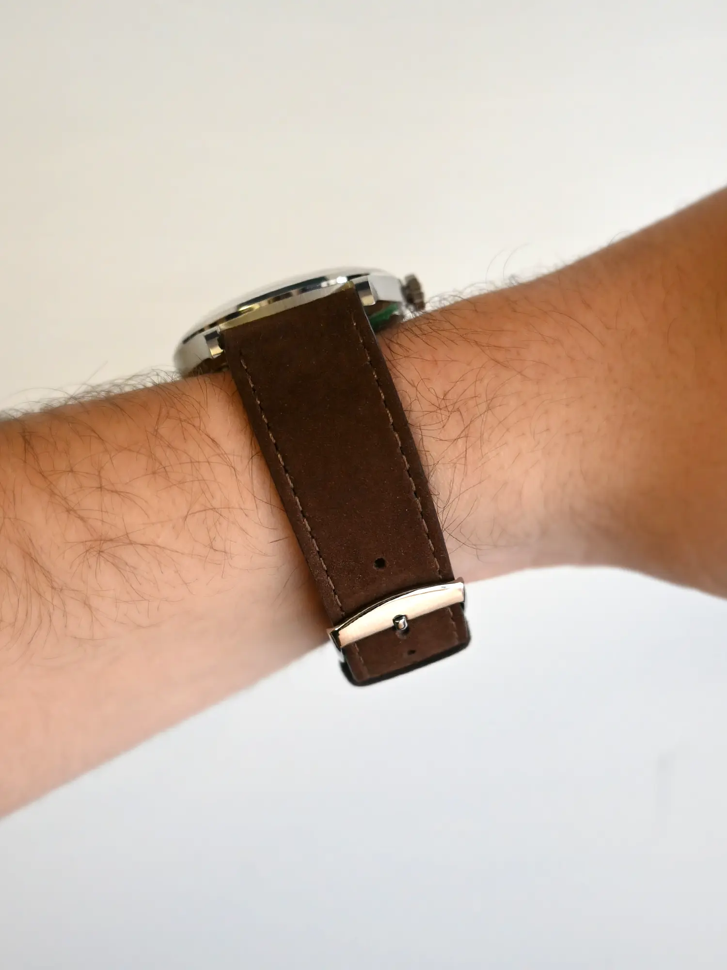 BRACELET CUIR - NUBUCK CHOCOLAT - Image 2