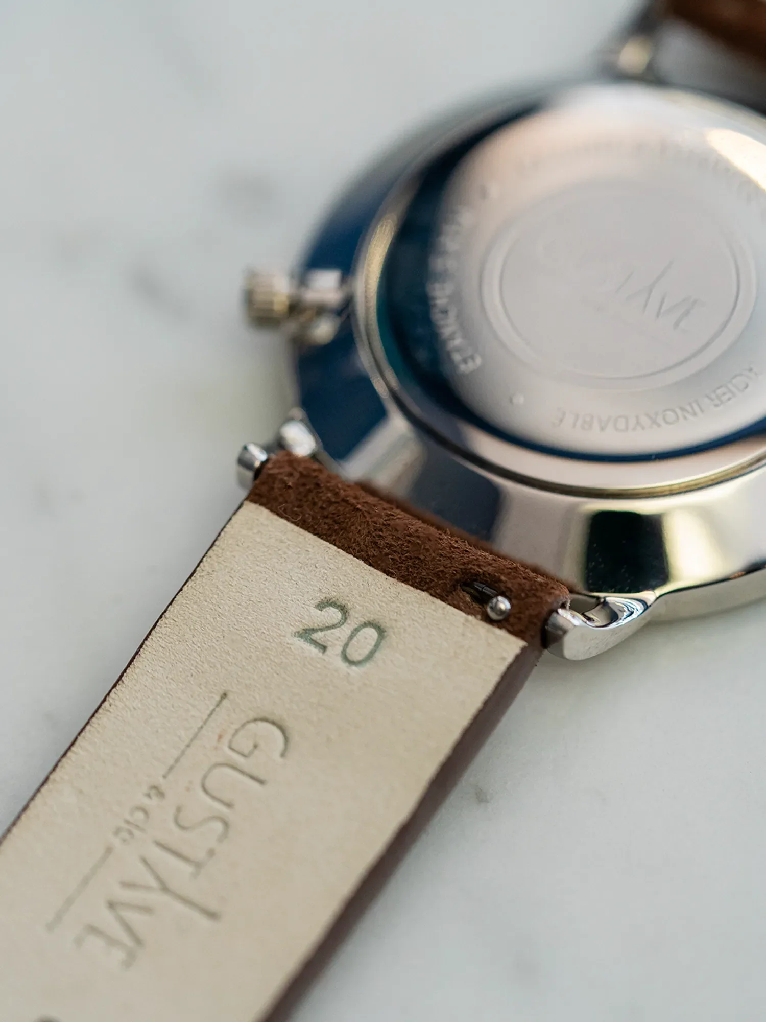 BRACELET CUIR - NUBUCK CHOCOLAT - Image 3
