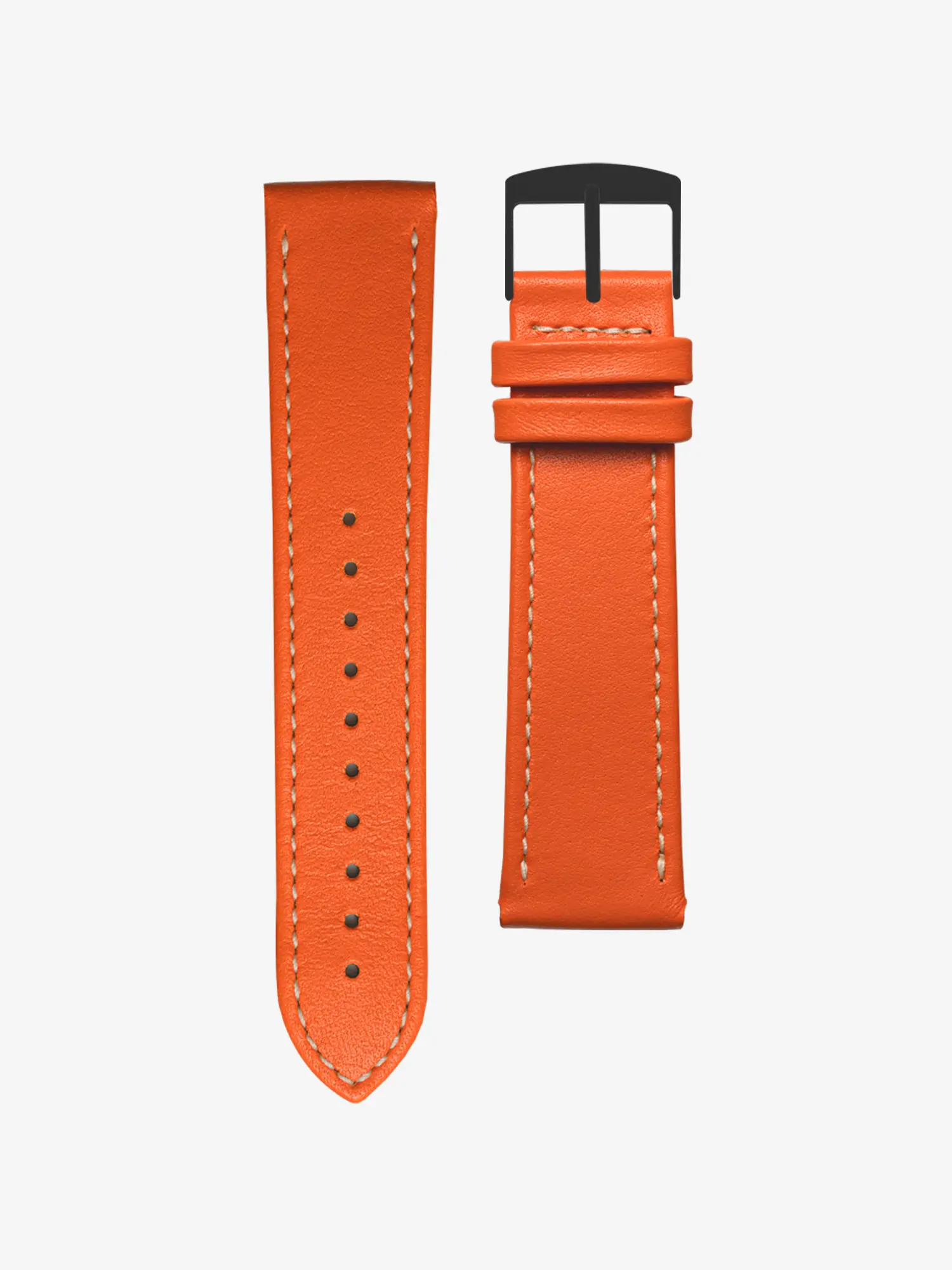 BRACELET CUIR - ORANGE CLÉMENTINE - Image 4