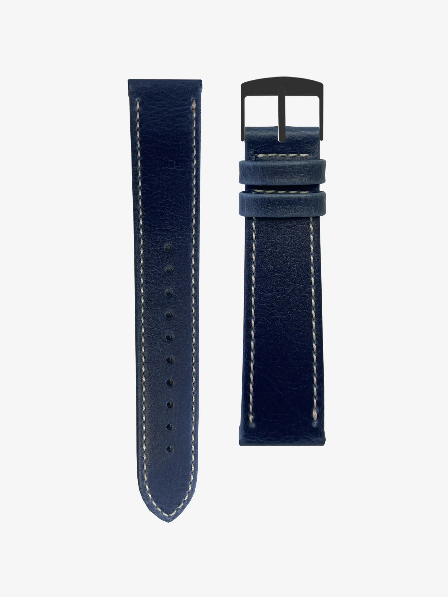 BRACELET CUIR VEGAN - BLEU OCÉAN - Image 6