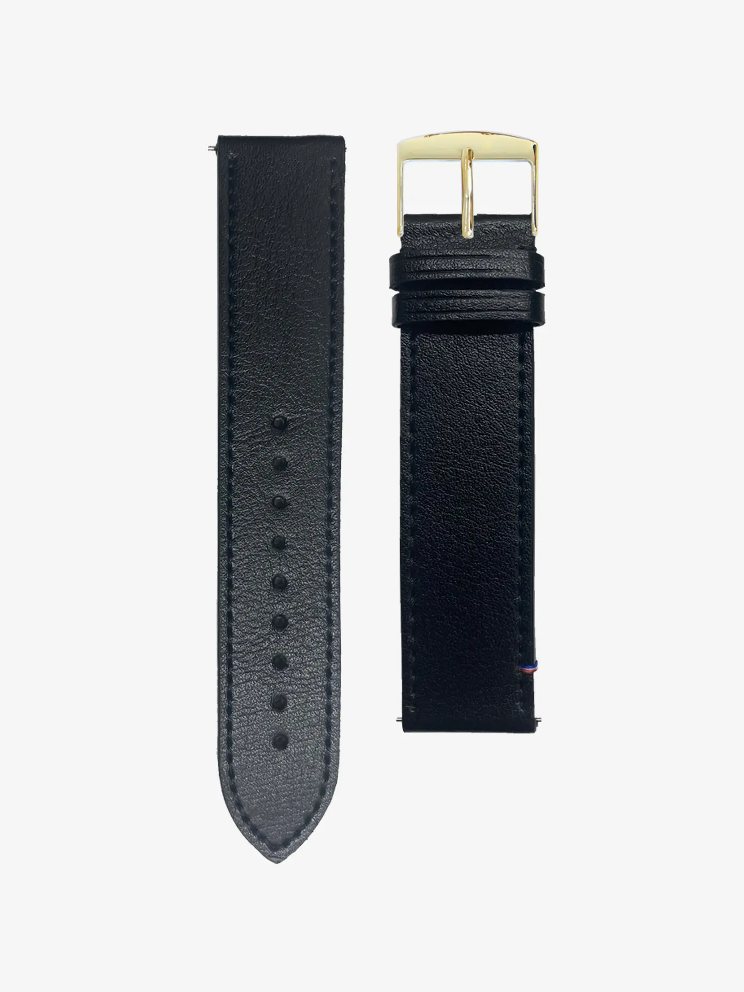 BRACELET CUIR VEGAN - NOIR SURPIQUÉ MADE IN FRANCE - Image 9