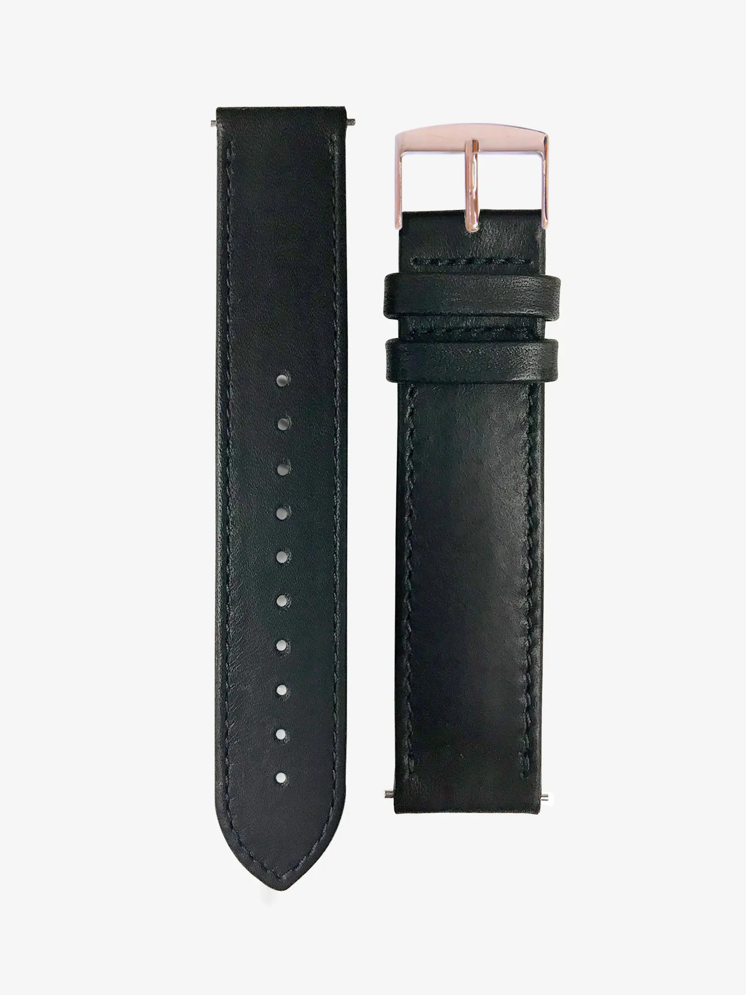 BRACELET CUIR XL - NOIR RÉGLISSE SURPIQUÉ - Image 5