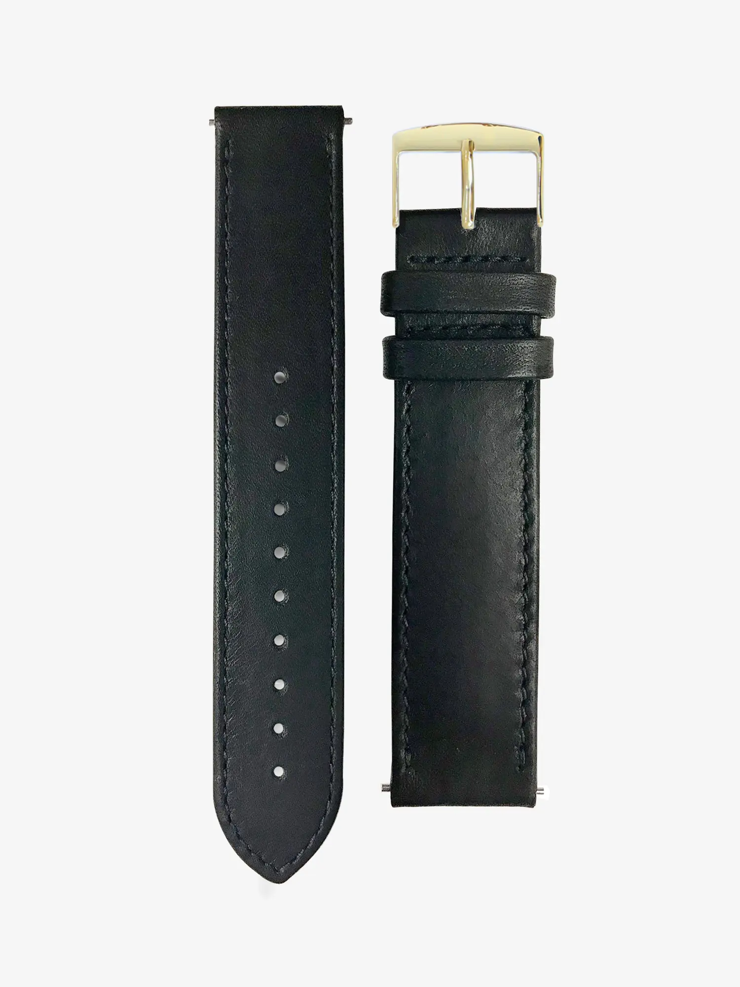 BRACELET CUIR XL - NOIR RÉGLISSE SURPIQUÉ - Image 6